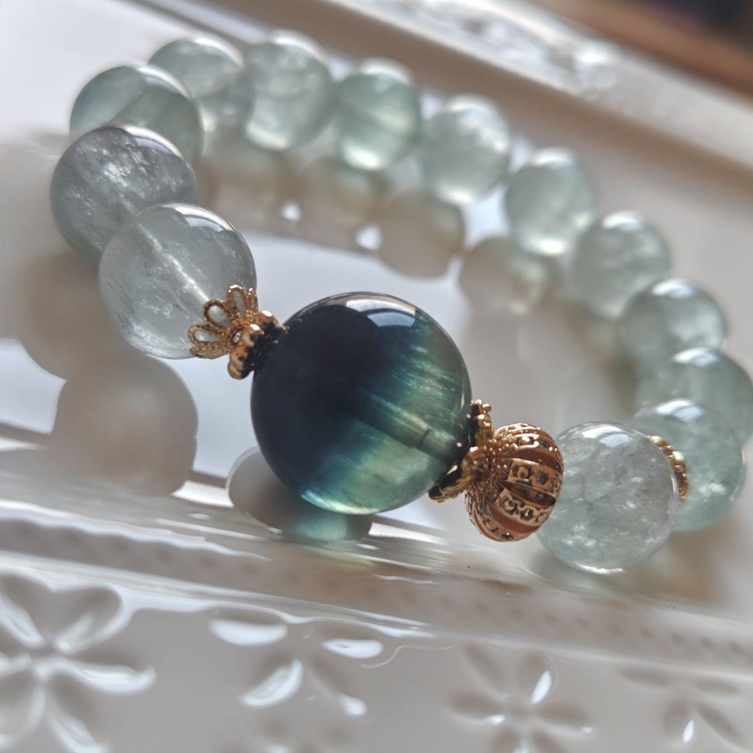 高品質バイカラーブルーフローライト、グリーンフローライト