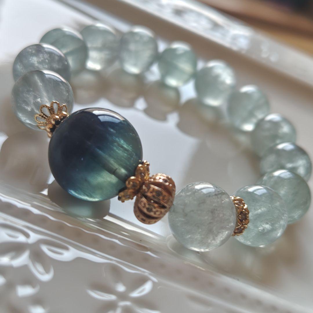 高品質バイカラーブルーフローライト、グリーンフローライト