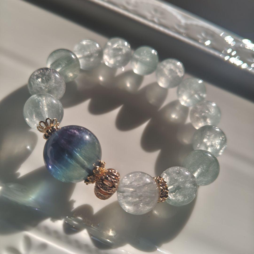 高品質バイカラーブルーフローライト、グリーンフローライト