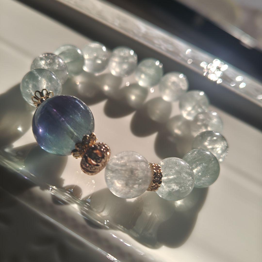 高品質バイカラーブルーフローライト、グリーンフローライト