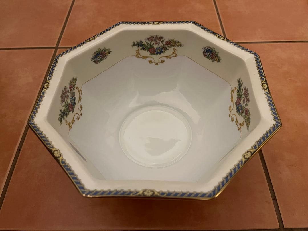【美品】 Noritake オールドノリタケ ボウル 八角鉢 幅約21.5cm