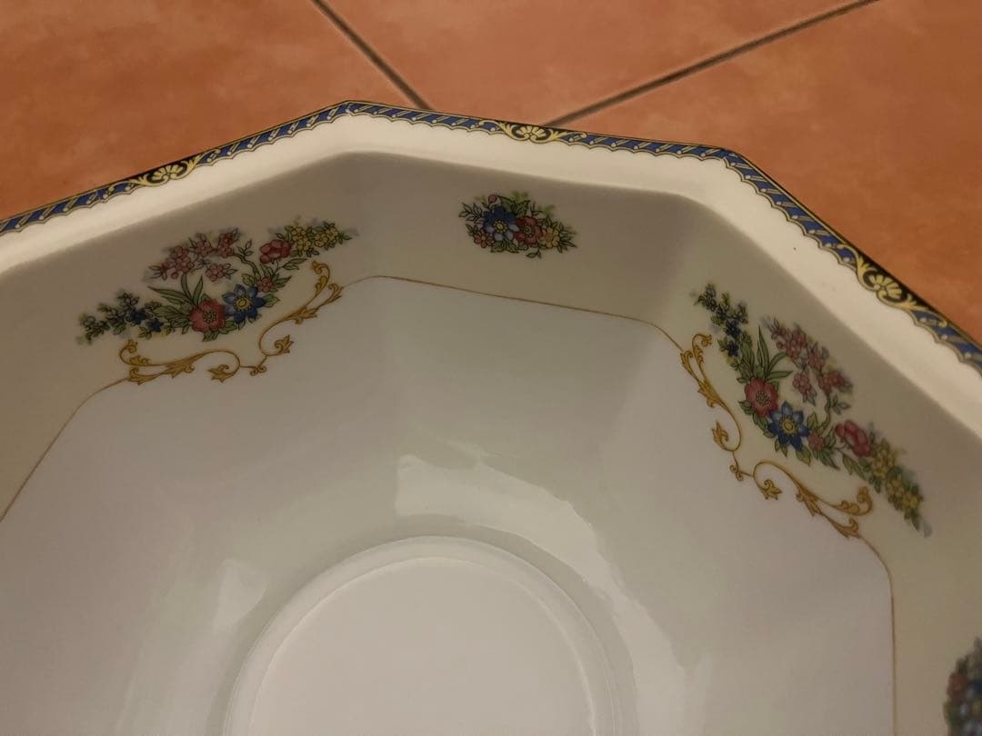 【美品】 Noritake オールドノリタケ ボウル 八角鉢 幅約21.5cm