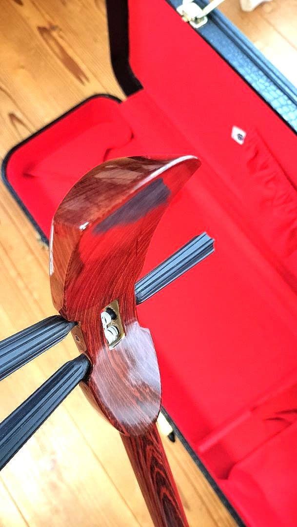 三線 紫檀 本革強化張り真壁型 美品 美音