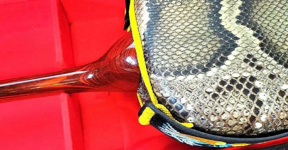 三線 紫檀 本革強化張り真壁型 美品 美音