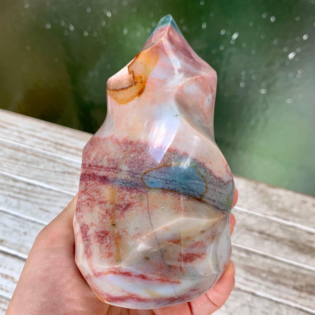 オーシャンジャスパー　フレイム　マダガスカル産　天然石