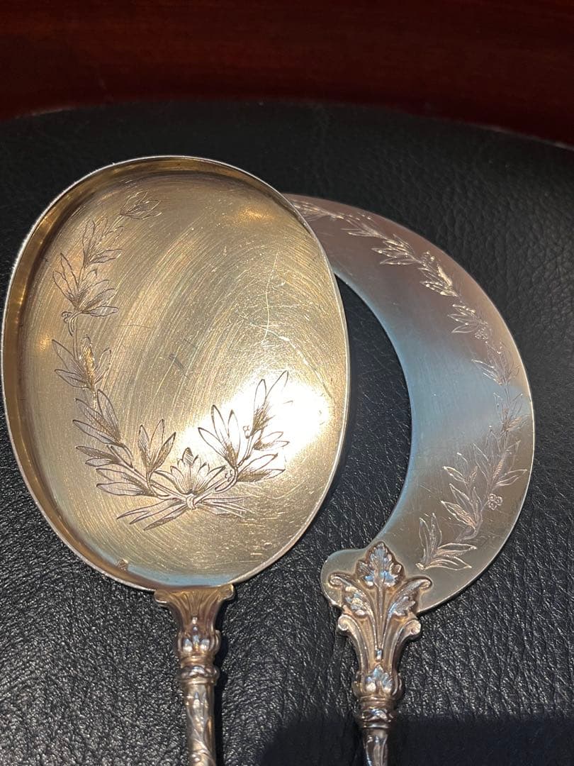 ピュイフォルカ　純銀製　950製 スターリングシルバー　大きなサーバー　アイス