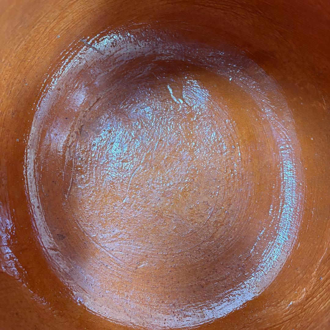 メキシコ　トナラ焼き　鍋　ハンドペイント