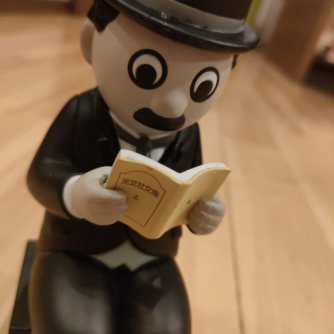 【希少】光文社文庫　チャップリン フィギュア　高さ約17cm　2004年製