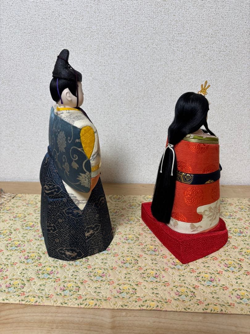 雛人形 立雛　真多呂人形　富士山　伝統的な雛祭り　桐箱入り