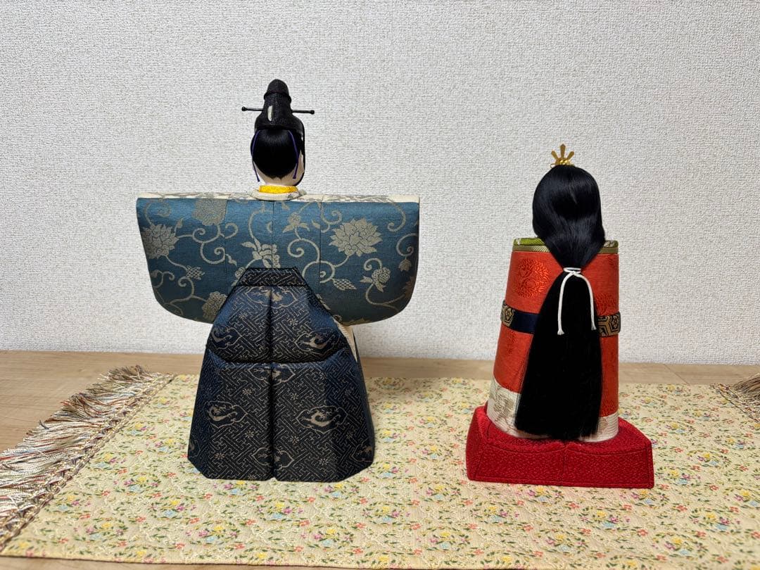 雛人形 立雛　真多呂人形　富士山　伝統的な雛祭り　桐箱入り