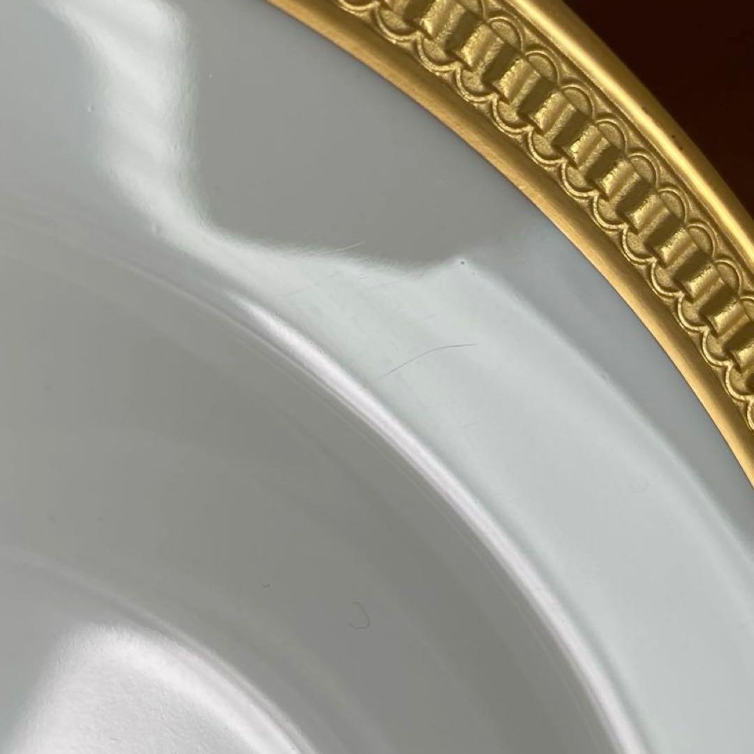 大倉陶園 クラウン エンボス デザート皿 プレート 20cm 2枚