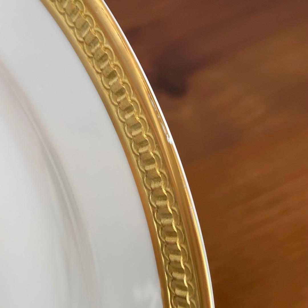 大倉陶園 クラウン エンボス デザート皿 プレート 20cm 2枚