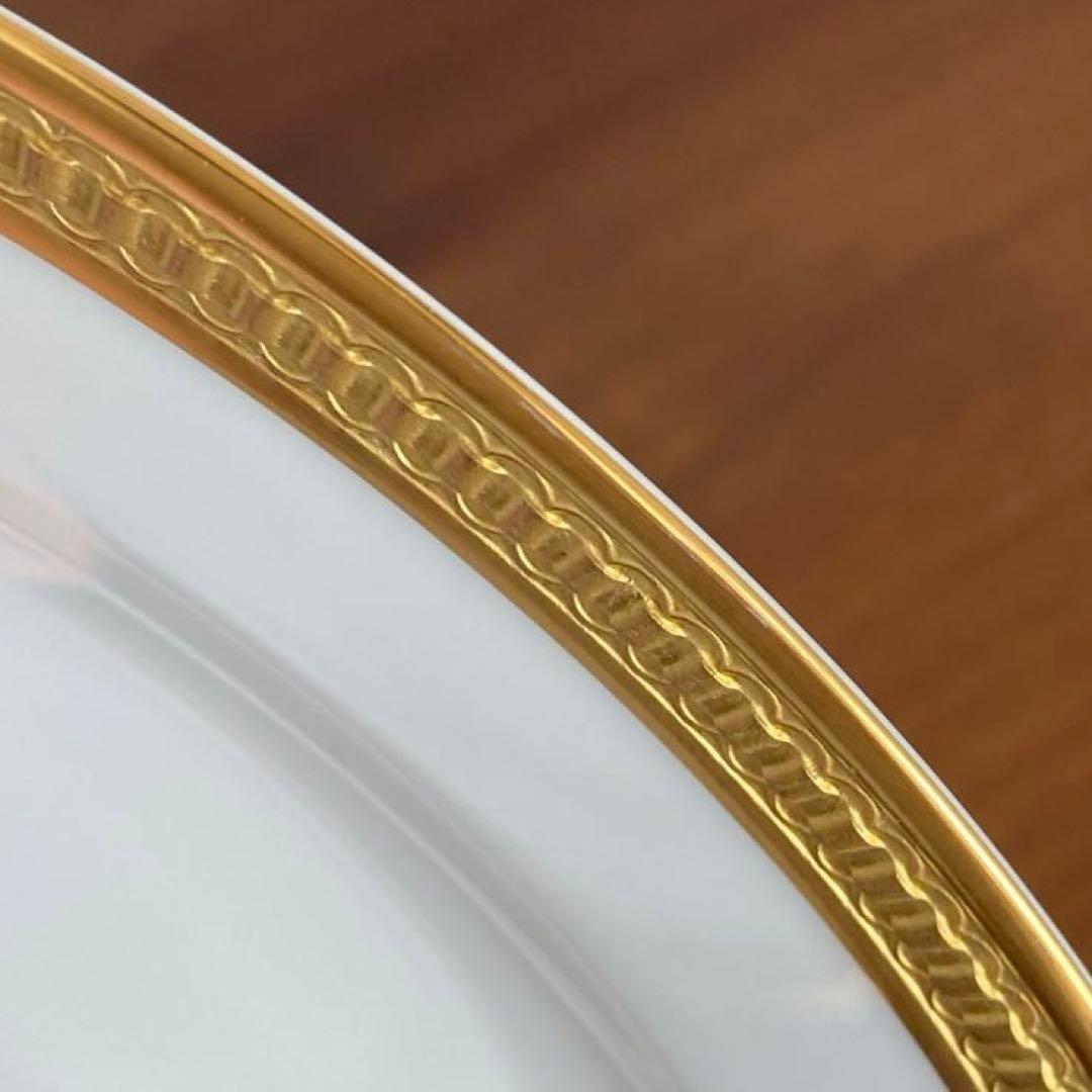 大倉陶園 クラウン エンボス デザート皿 プレート 20cm 2枚