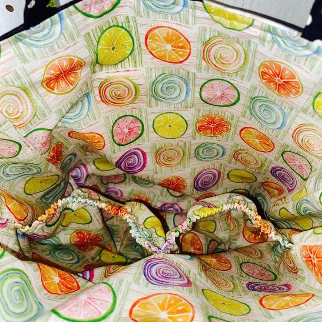 ドール生地  女の子トートバッグ