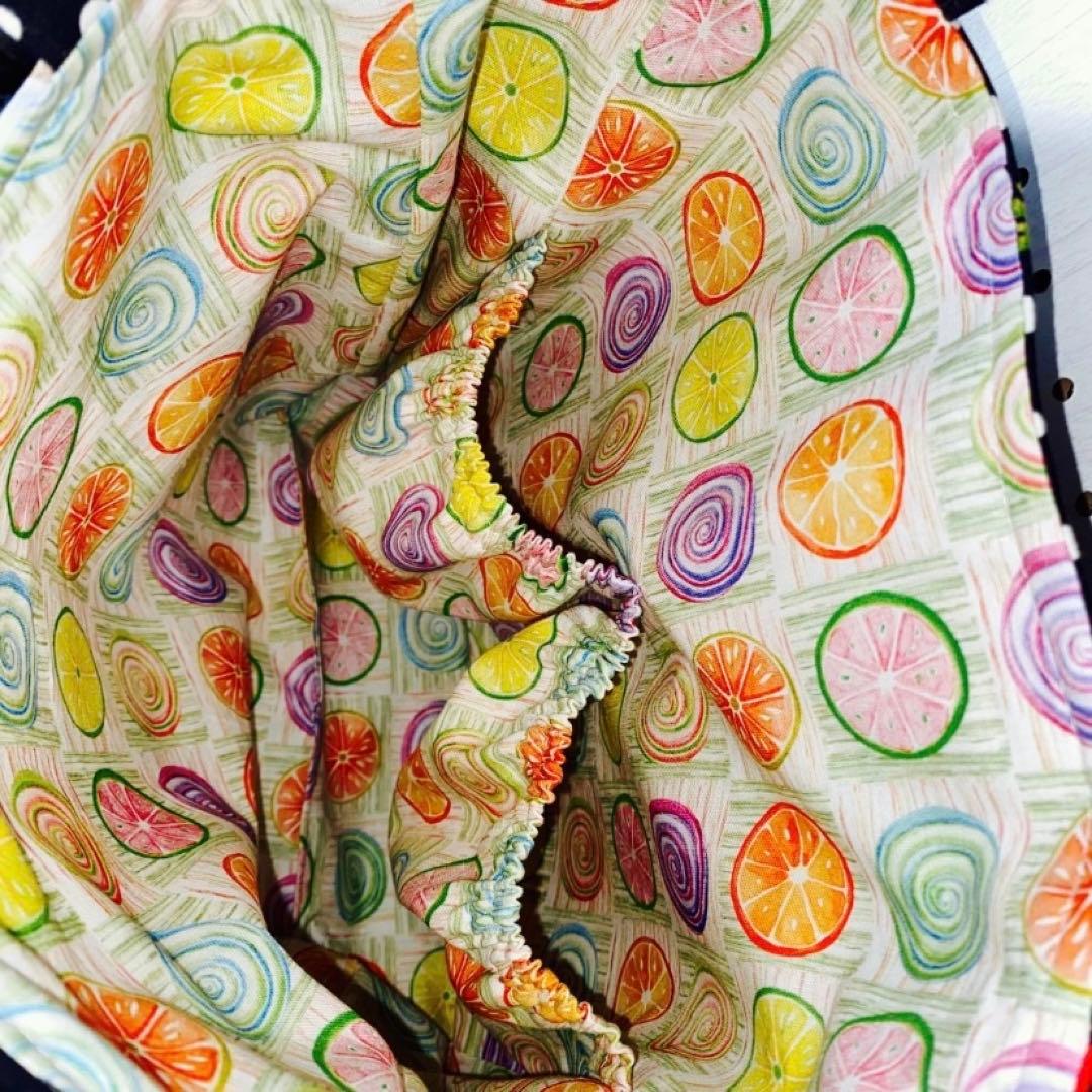 ドール生地  女の子トートバッグ