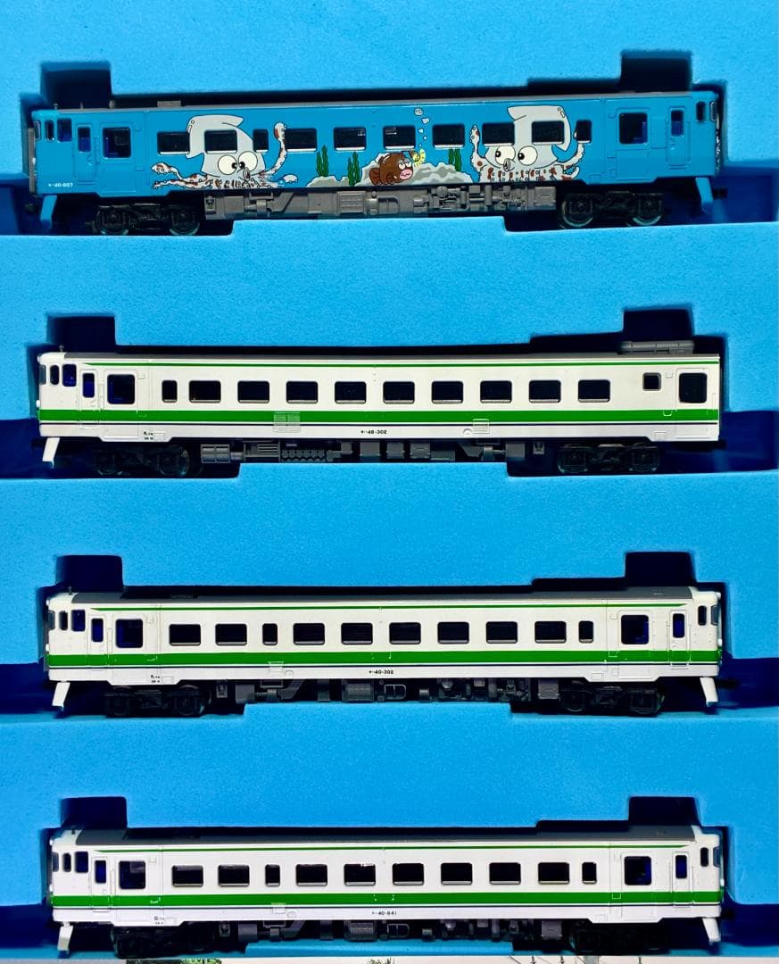 ＊絶版モデル＊キハ40系700番台 “イカ塗装＋JR北海道標準色” 4両編成