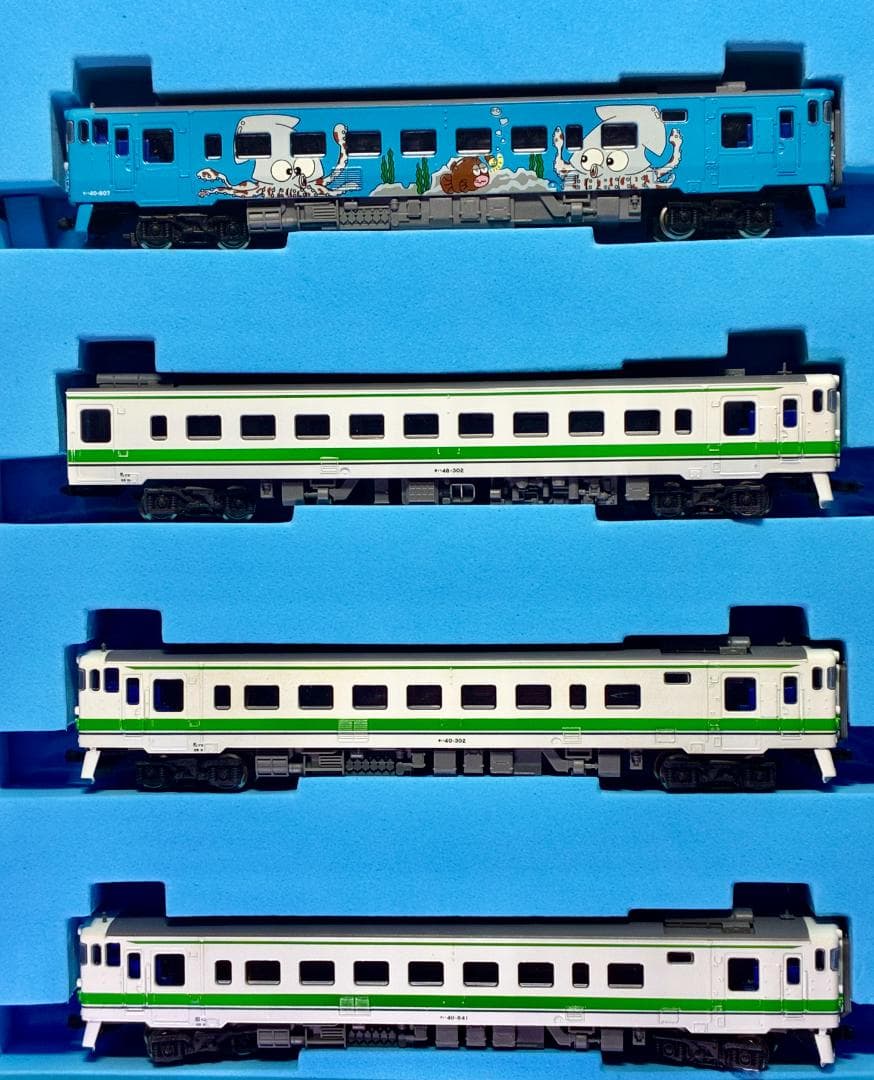 ＊絶版モデル＊キハ40系700番台 “イカ塗装＋JR北海道標準色” 4両編成