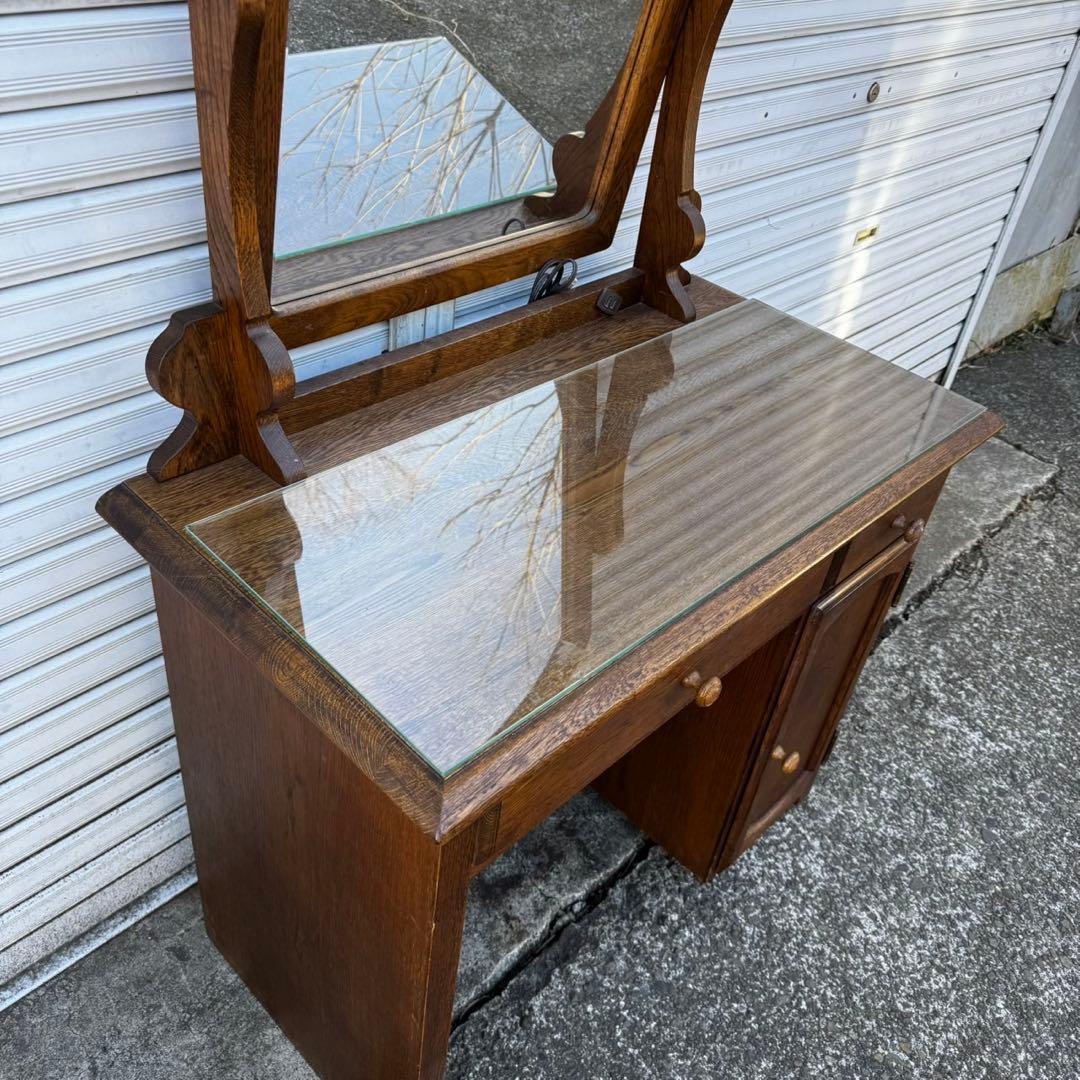 アンティーク品✨葉山ガーデン ドレッサー 片袖ドレッサー 木製 鏡台 インテリア