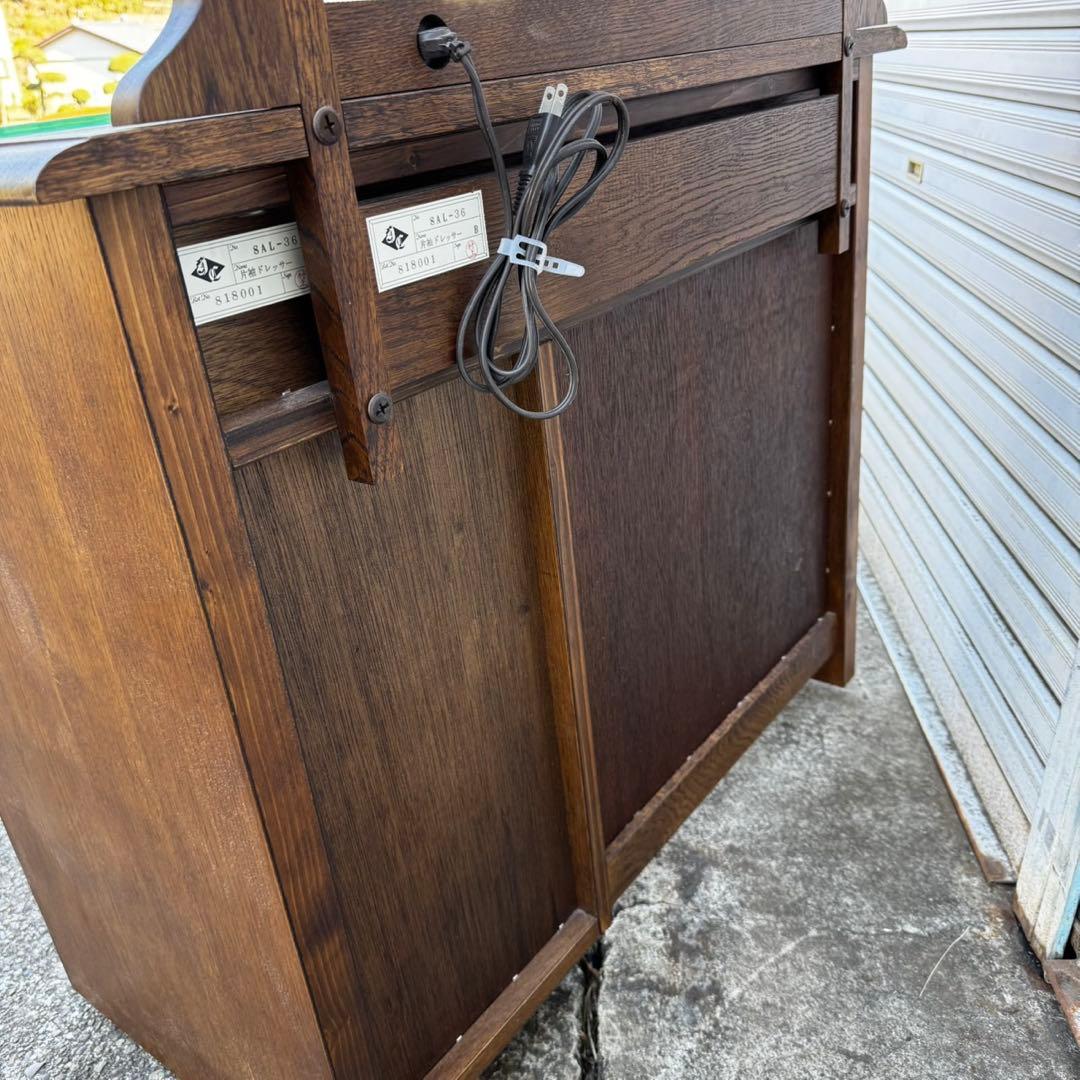 アンティーク品✨葉山ガーデン ドレッサー 片袖ドレッサー 木製 鏡台 インテリア