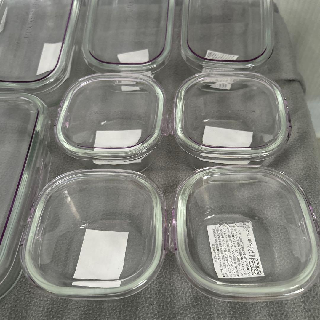 耐熱容器IWAKI 9点セット　パープル