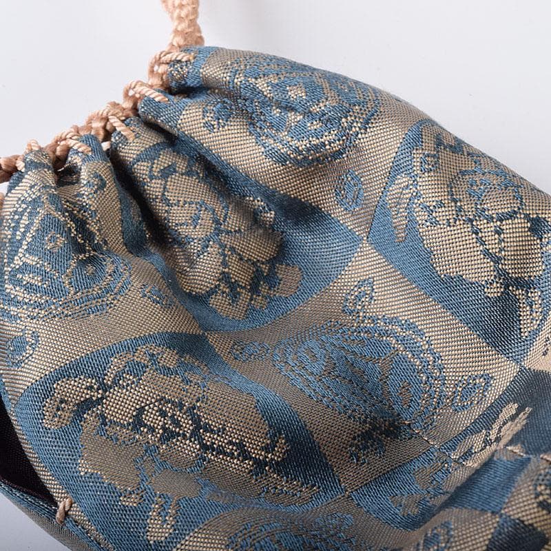 茶道具　藤崎寿山造　模高取横嶽茶入　仕覆付　共箱　V　7314