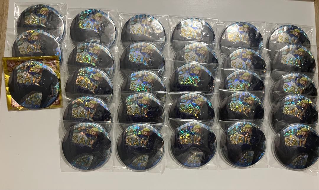 ONEPIECE ワンピース サンジ 缶バッジSHINE 28個