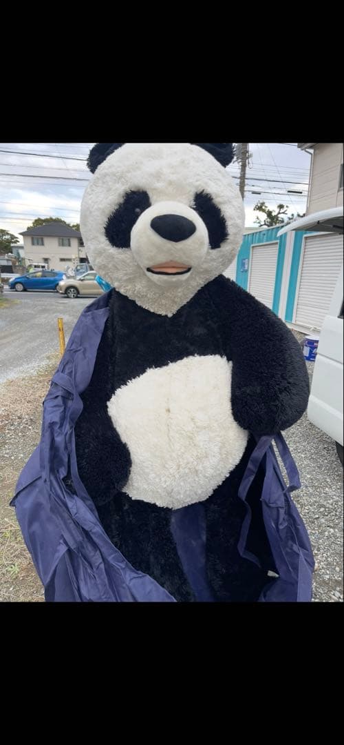 大きなパンダのぬいぐるみ