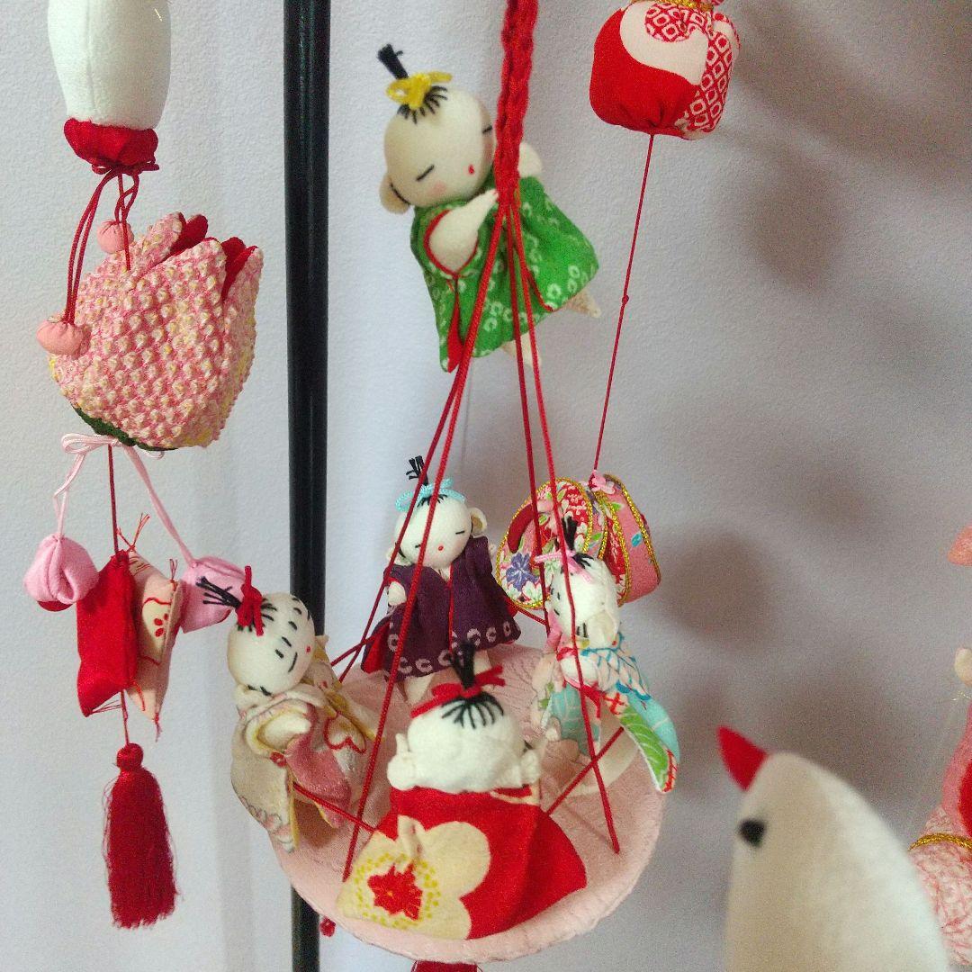 ちりめん細工 吊るし飾り かごめかごめ
