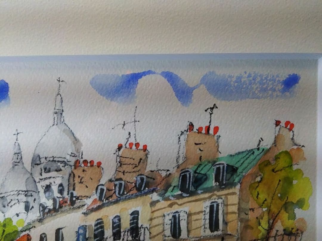 藤森悠二 水彩画「モンマルトル」