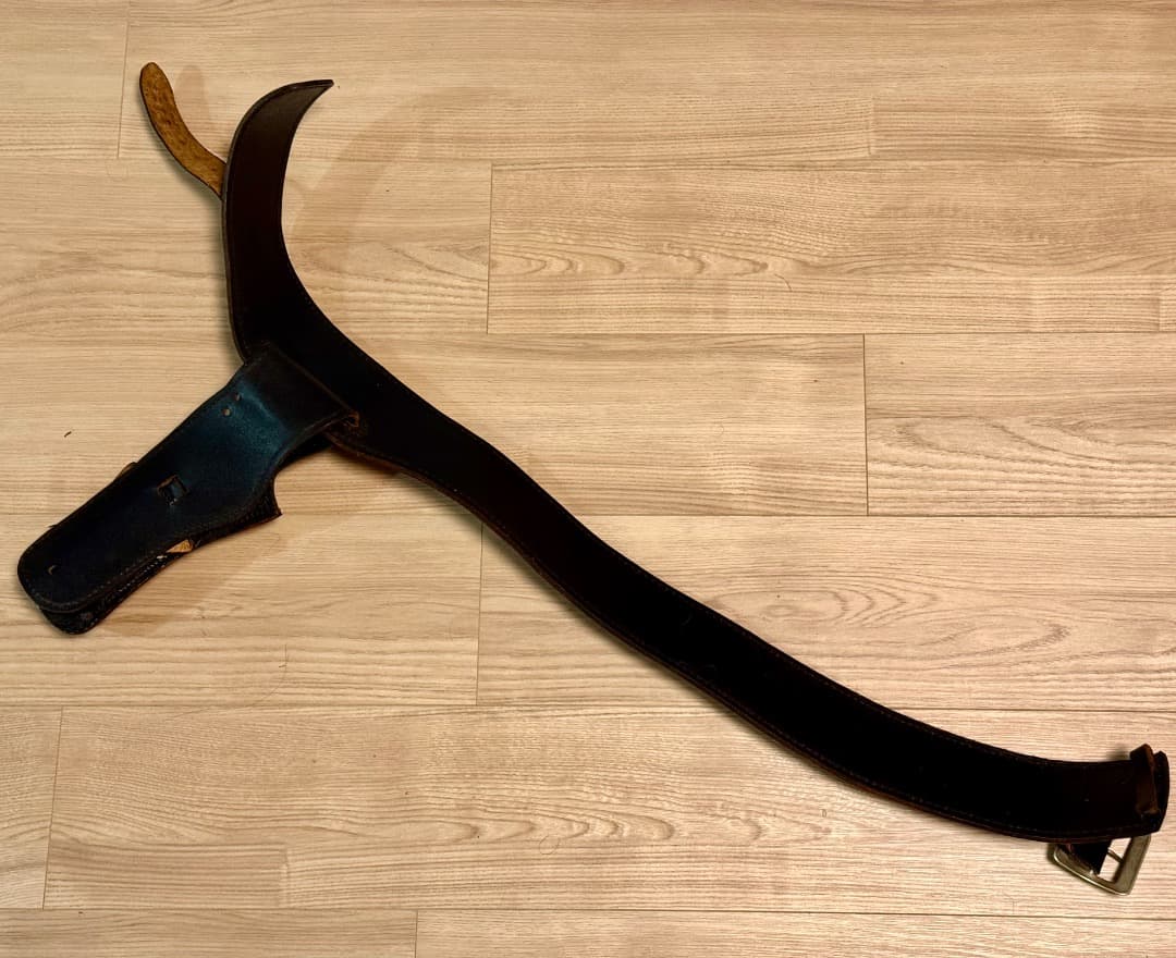 整備済 黒革製 ウェスタン ガンベルト ホルスター コルトSAA用 プレーン