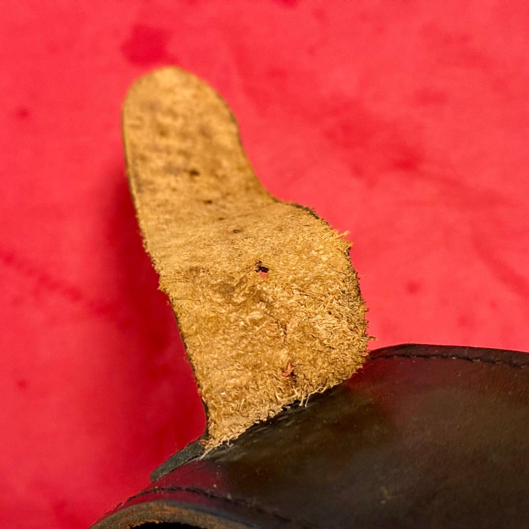 整備済 黒革製 ウェスタン ガンベルト ホルスター コルトSAA用 プレーン