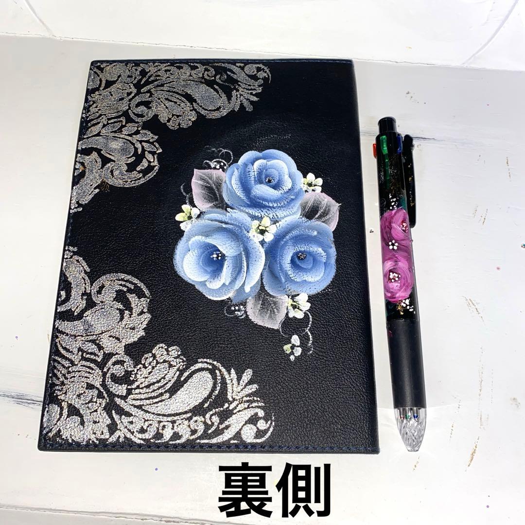 2026年度 手帳　薔薇　手描き　トールペイント
