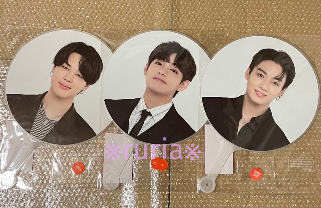 BTS PTD うちわ ジン ユンギ ジミン テヒョン ジョングク ５枚 未開封