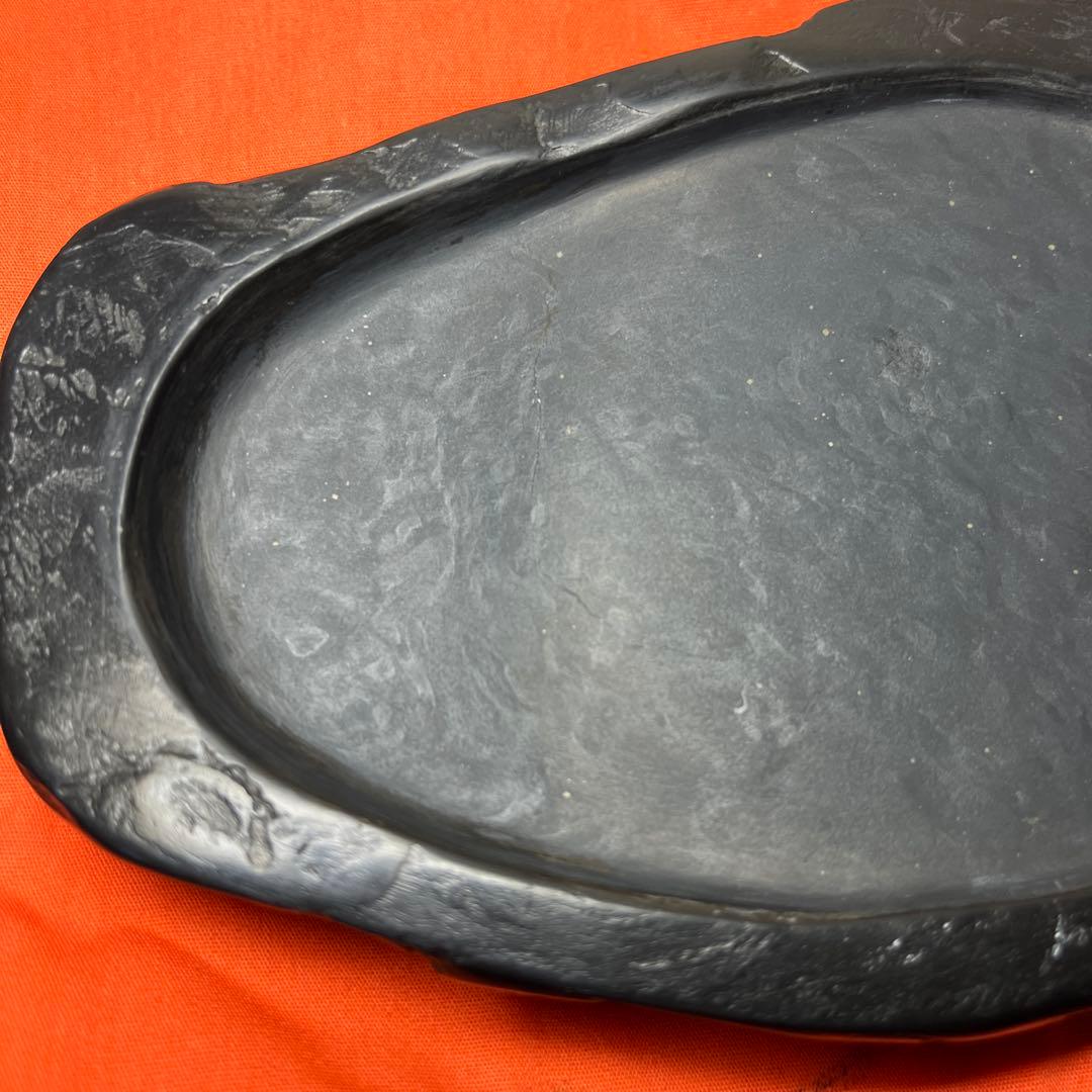 ⭕️雨畑硯　峯硯堂硯　峯硯　現代の名工　雨宮正隆　希少良質　ネズミ足特別石紋綺麗