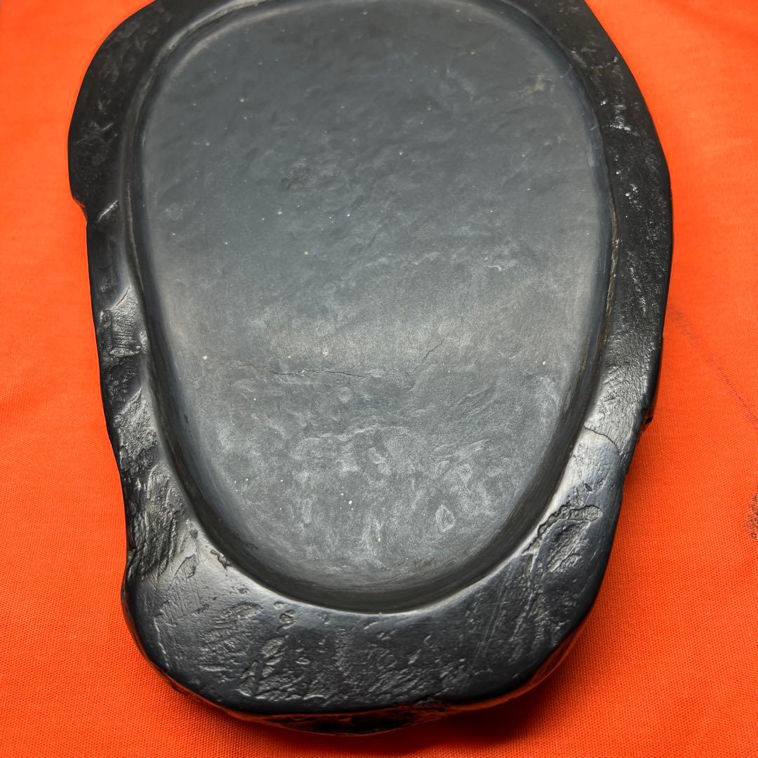 ⭕️雨畑硯　峯硯堂硯　峯硯　現代の名工　雨宮正隆　希少良質　ネズミ足特別石紋綺麗