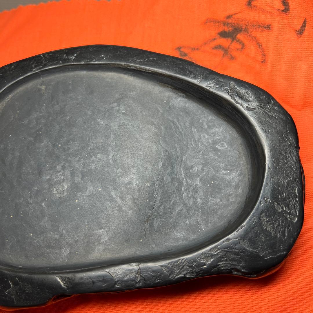 ⭕️雨畑硯　峯硯堂硯　峯硯　現代の名工　雨宮正隆　希少良質　ネズミ足特別石紋綺麗