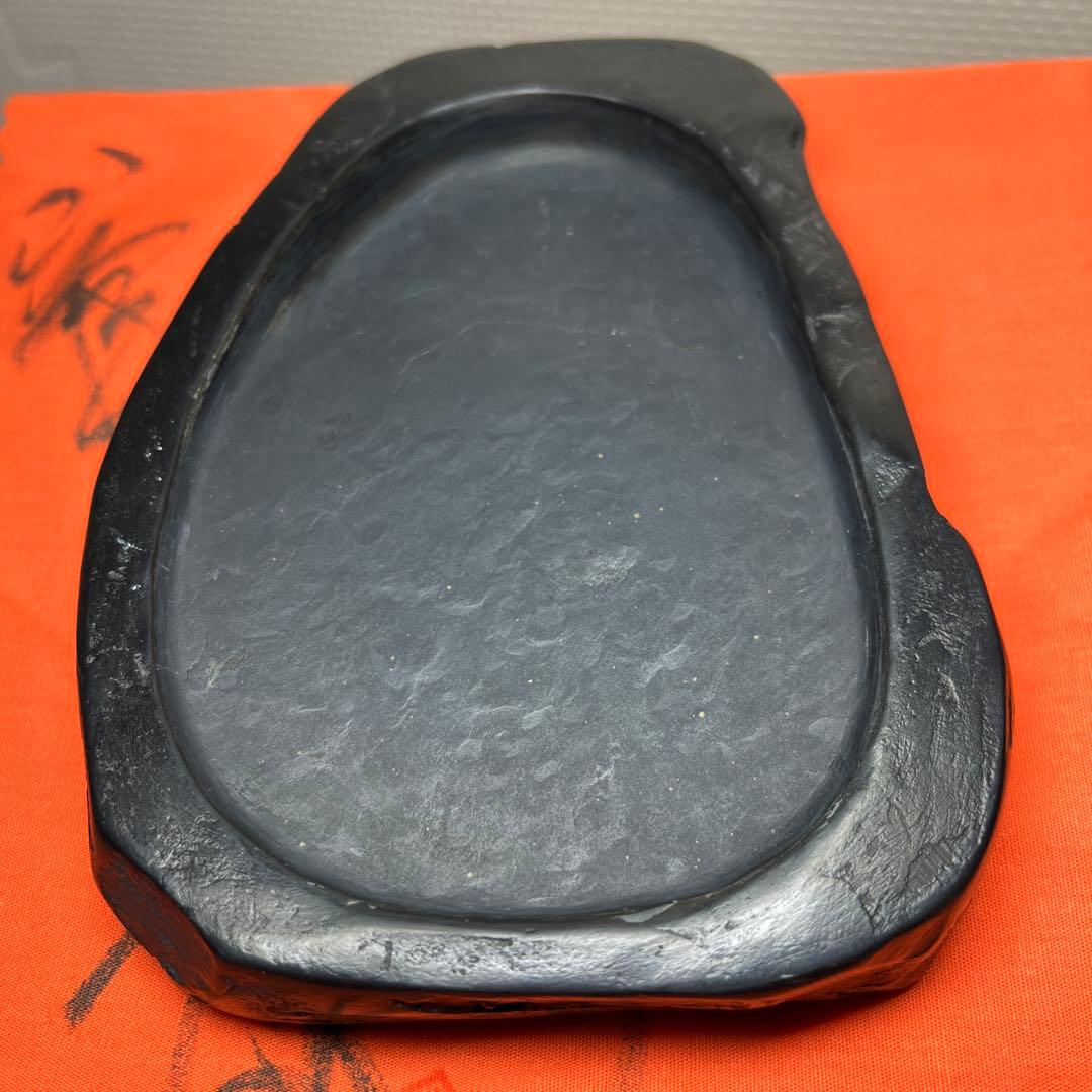 ⭕️雨畑硯　峯硯堂硯　峯硯　現代の名工　雨宮正隆　希少良質　ネズミ足特別石紋綺麗