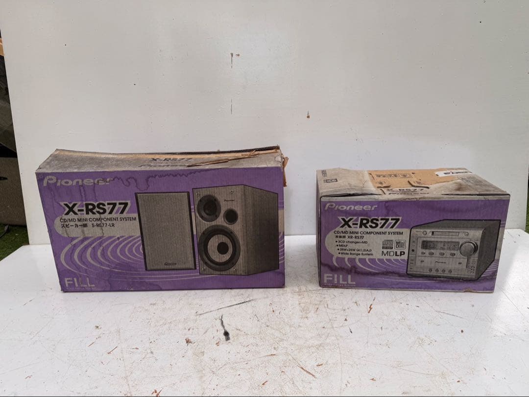 Pioneer CD/MD ミニコンポ FILL XR-RS77/S-RS77