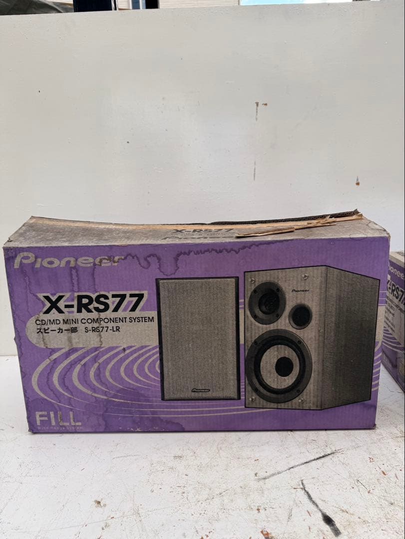 Pioneer CD/MD ミニコンポ FILL XR-RS77/S-RS77