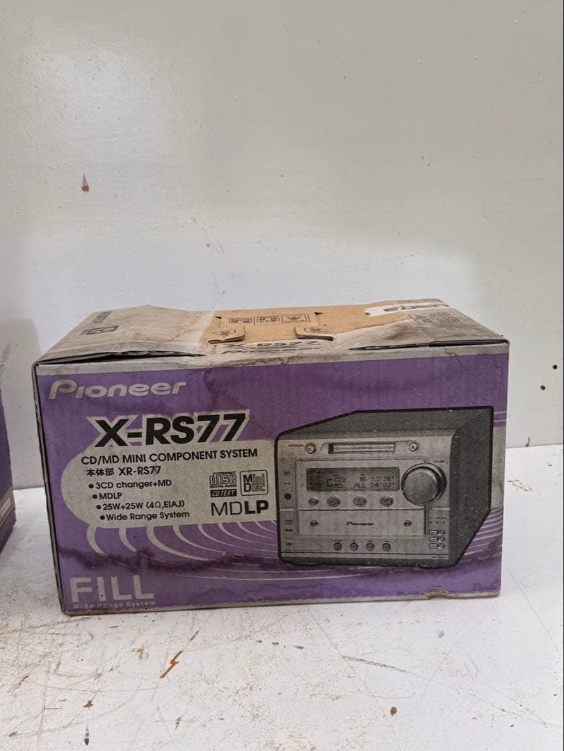 Pioneer CD/MD ミニコンポ FILL XR-RS77/S-RS77