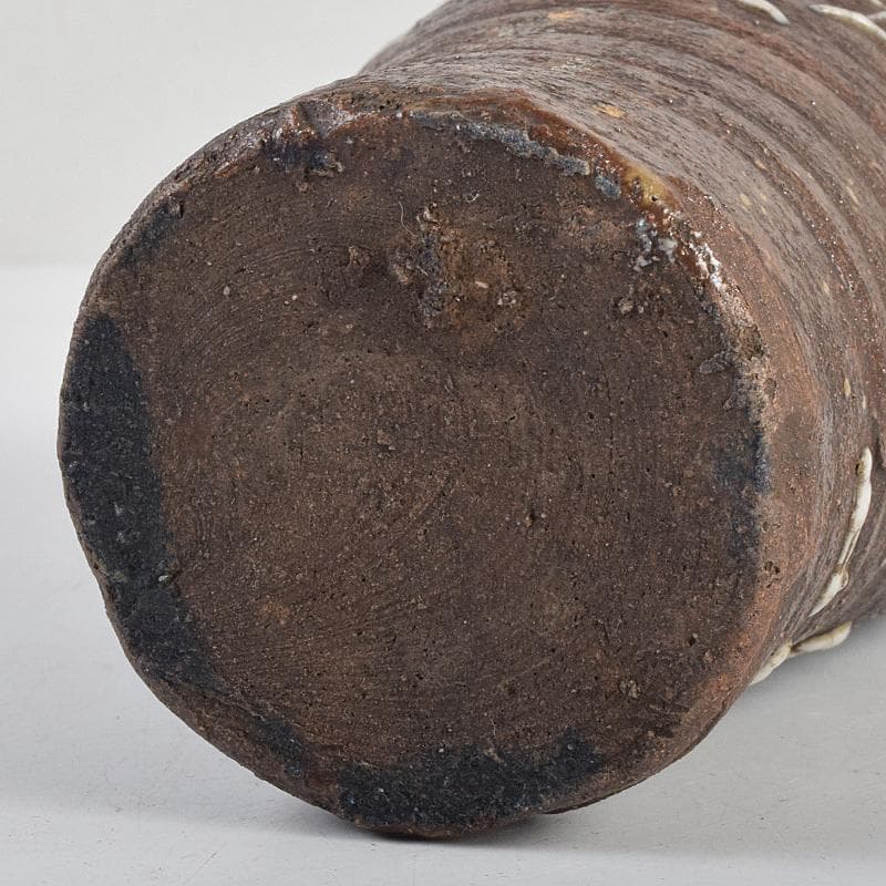 青木木米　九々鱗　漢詩文　双耳瓶　時代箱付　V　R9361