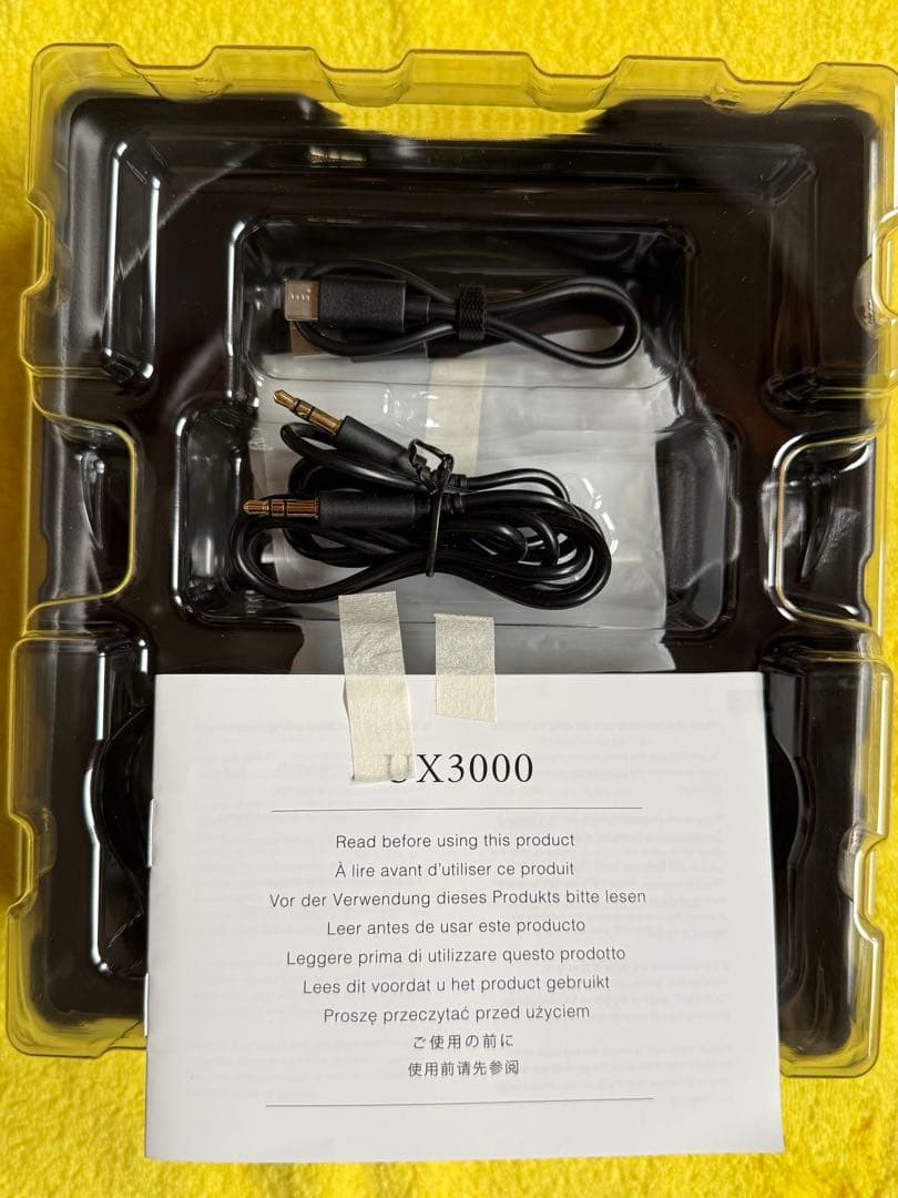 final UX3000 ワイヤレスヘッドフォン ブラック