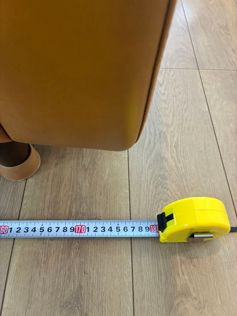 本革レザーソファ　キャメル　ブラウン