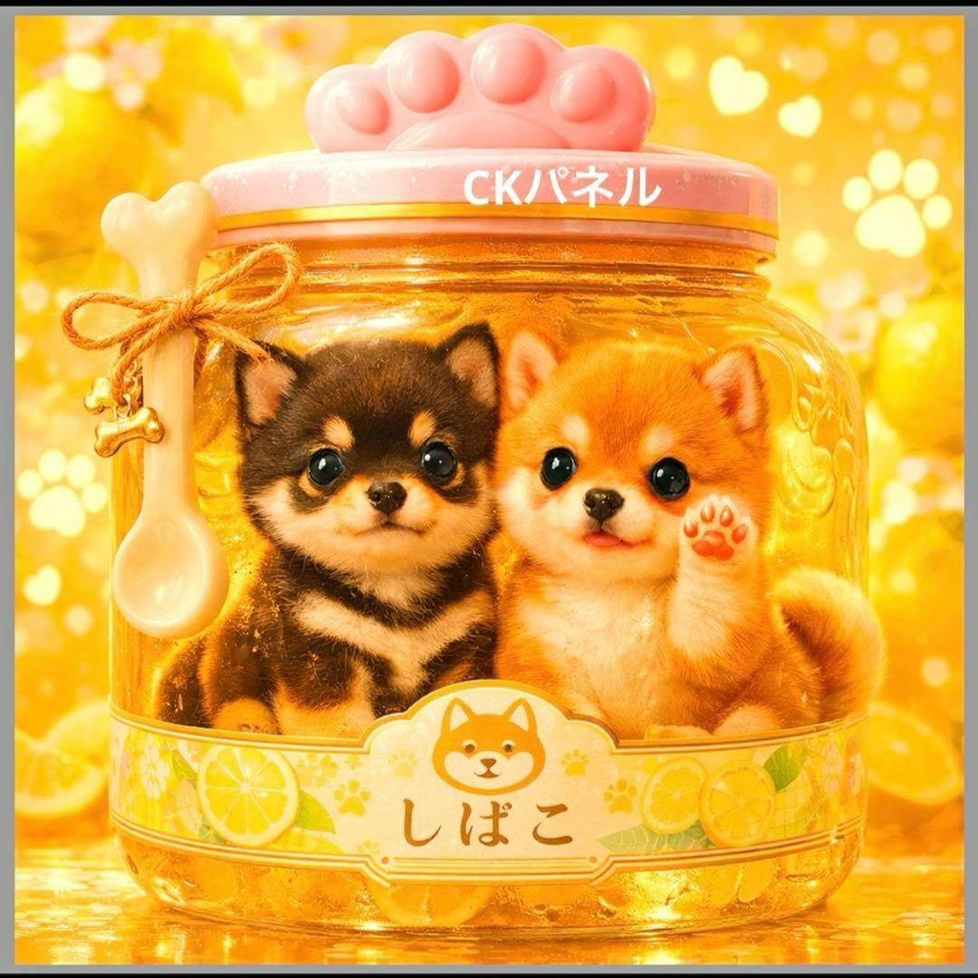 激レアわんこジャムパネル生地　トイプー、チワワ、パグ、ポメラニアン、ダックス柴犬