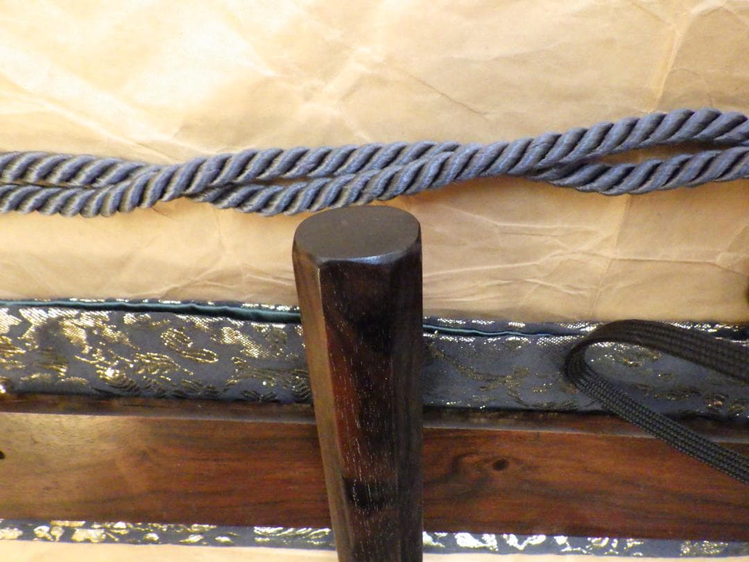 本焼/伯鳳宗良作★柳刃刺身包丁刃渡り尺1寸★水牛八角柄★