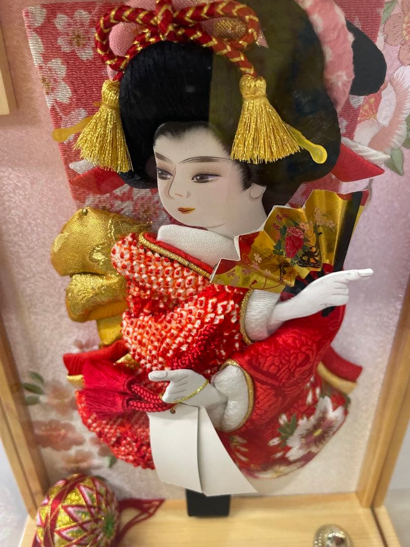 半額以下　新品未使用　羽子板 正月 ミニサイズ コンパクト 壁掛け 8号 えま