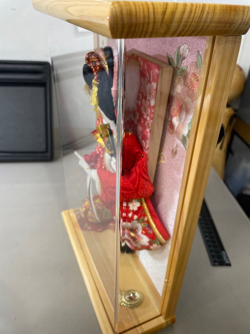 半額以下　新品未使用　羽子板 正月 ミニサイズ コンパクト 壁掛け 8号 えま