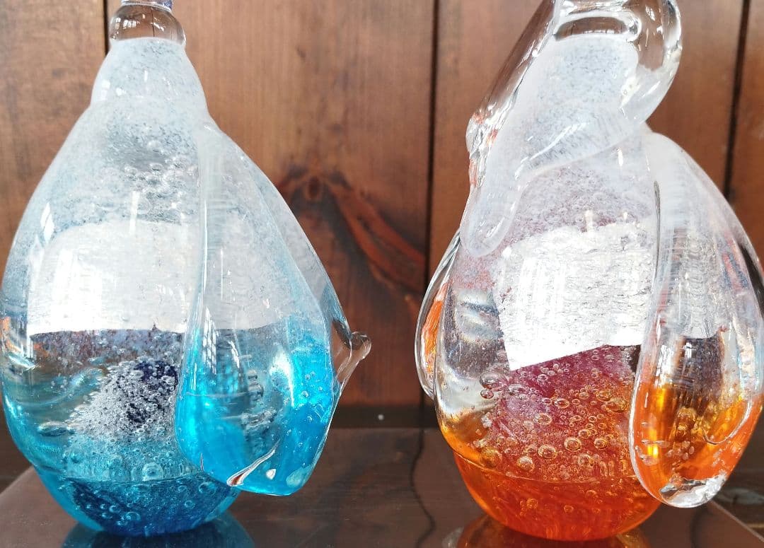 メル様売約済　新品　淡雪びな　硝子　おひなさま　置物