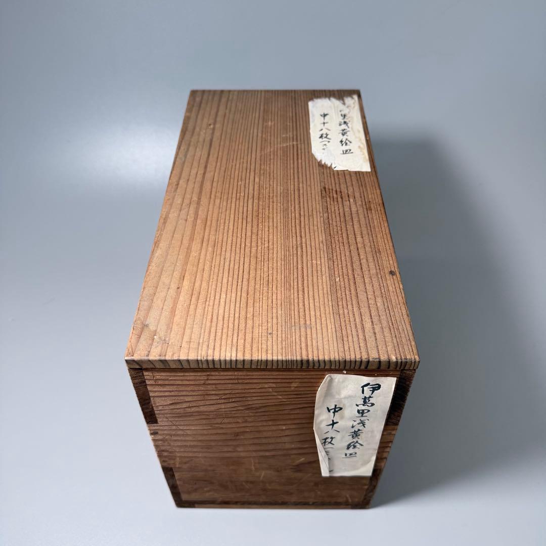 古伊万里　色絵祥瑞金獅子文様小皿　冨貴長春　裏唐草文　18客　共箱　古陶を楽しむ