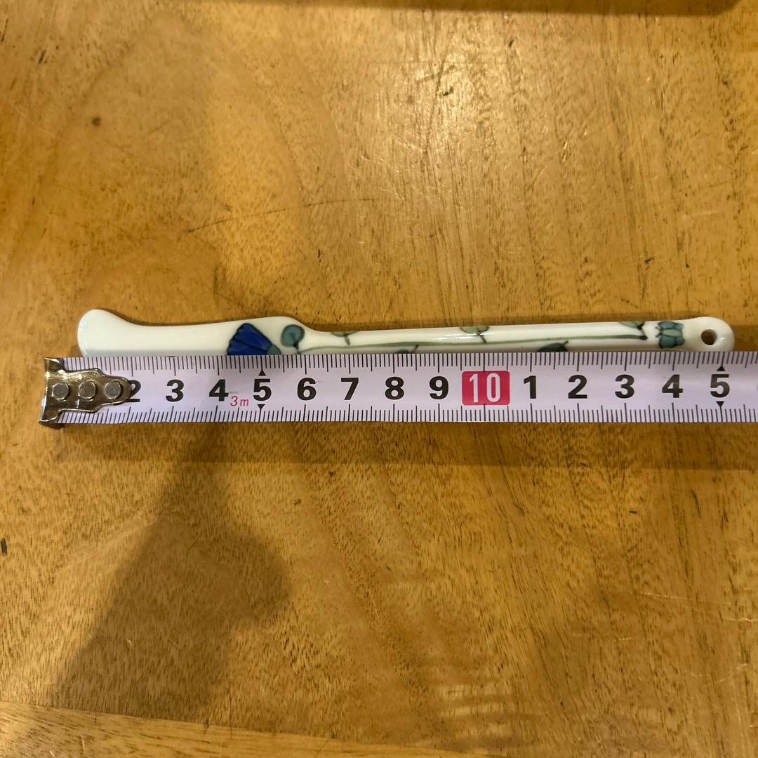 【未使用品】有田焼　梅錦　バターケース　バターナイフ